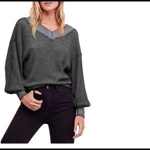 Free People Waffle Long Sleeve